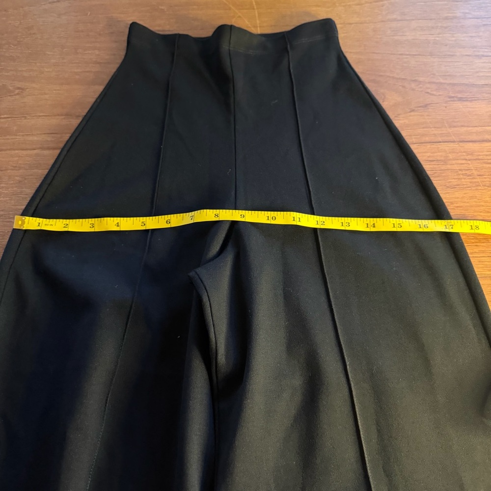 Ripley Rader Black Ponte Knit Wide Leg Pants High Waist cropped Size small NWT - Picture 8 of 10